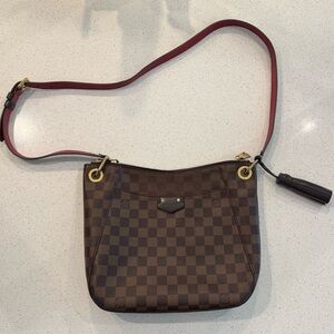 Louis Vuitton South Bank Damier Crossbody Shoulder Bag EBENE